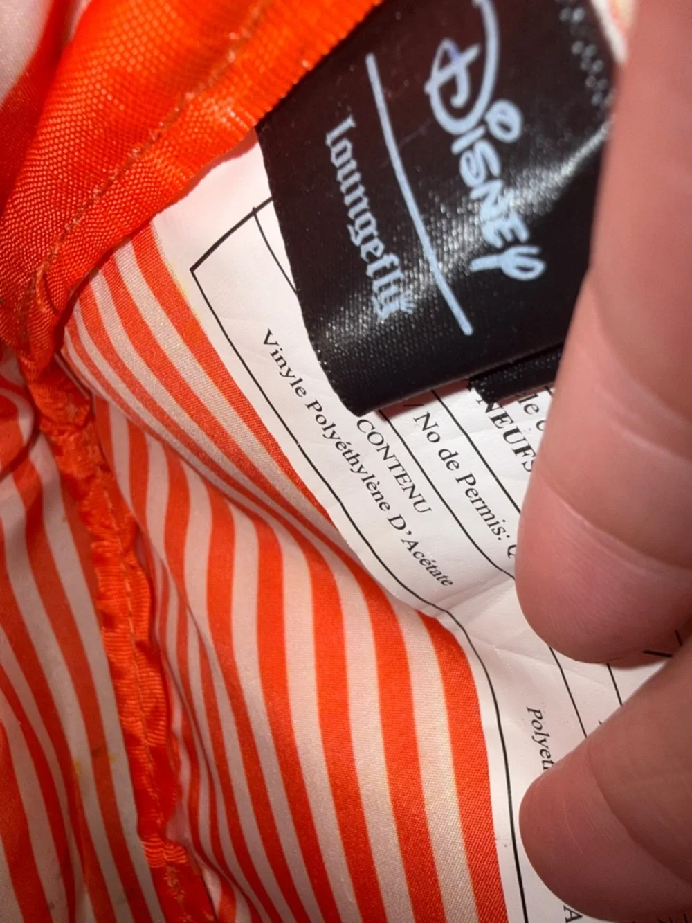 Loungefly Cream Mini Backpack with Red, Yellow & Orange Fruit Mickeys